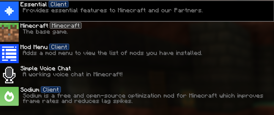 Screenshot des Modpacks Multiplayer Essential (2/3)