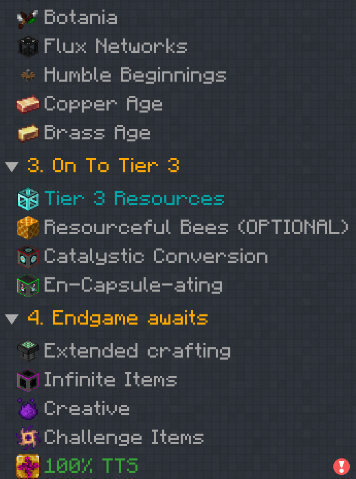 Capture d’écran du modpack EMC: To The Sky (3/3)