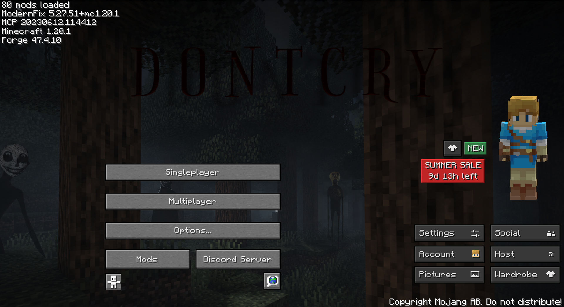 Screenshot des Modpacks Dontcry ( Official ) (1/1)