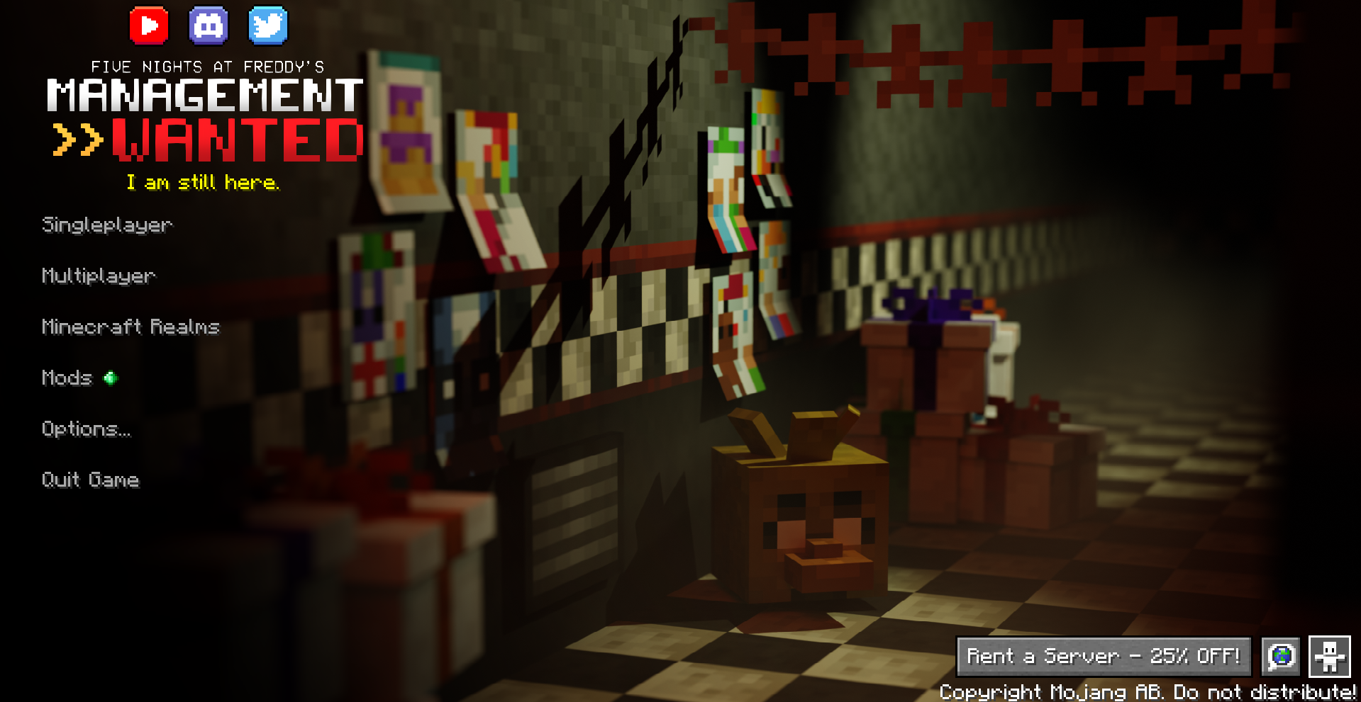 Screenshot des Modpacks Better FNAF Management Wanted (1/3)