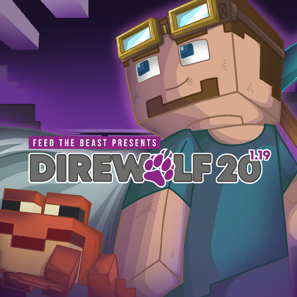 Logo modpacka FTB Presents Direwolf20 1.19