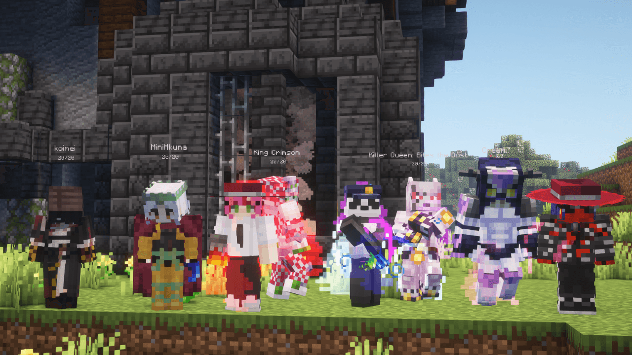 Screenshot modpacku Jojo's Bizarre Fantasy World (1/2)