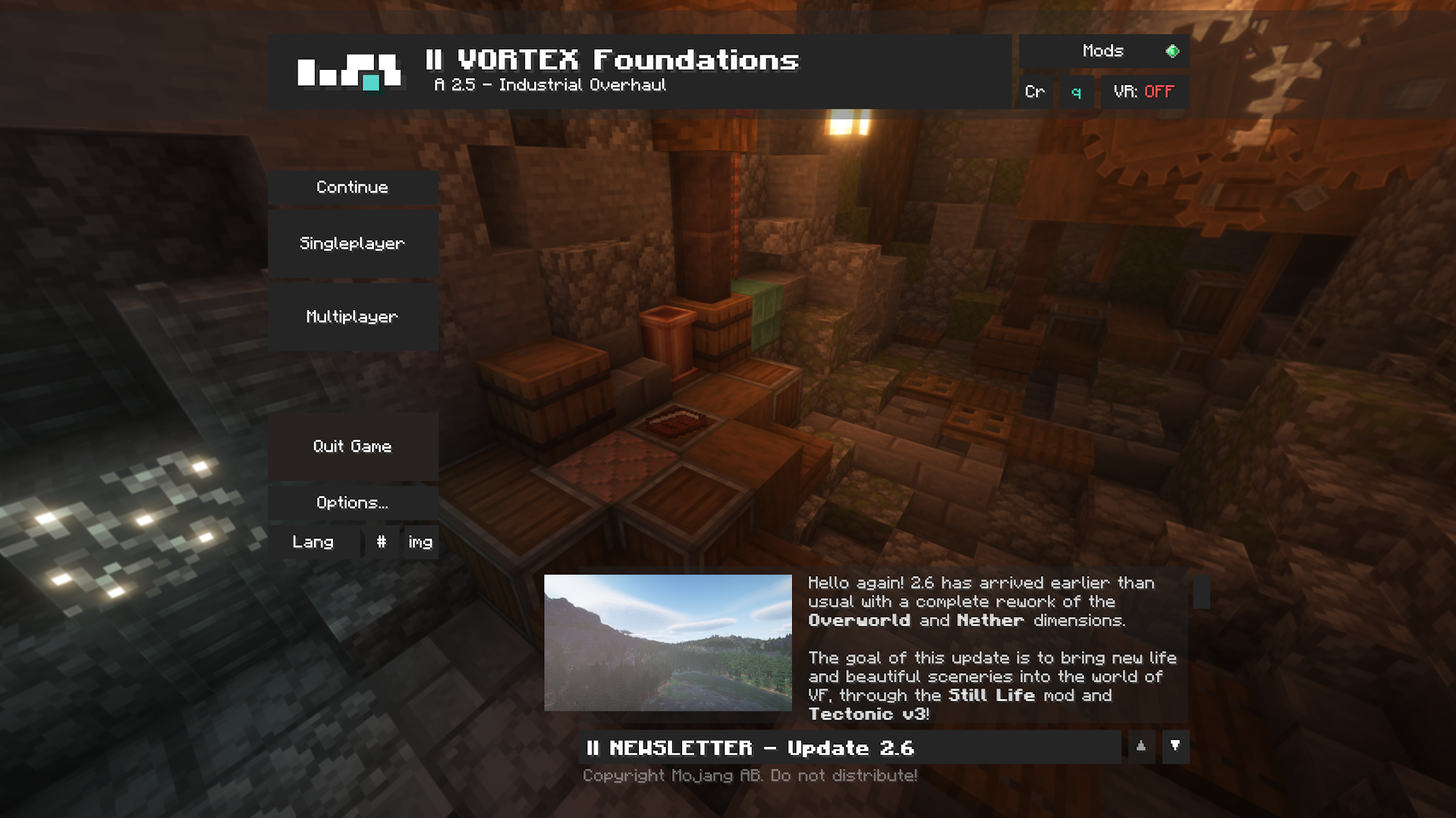 Screenshot des Modpacks VORTEX Foundations (1/2)