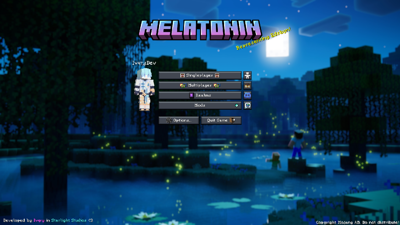 Screenshot des Modpacks Melatonin (1/3)