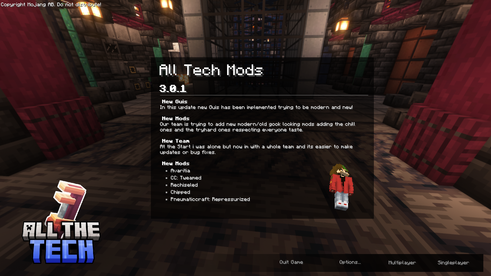 Screenshot des Modpacks ATM : All Tech Mods (1/1)