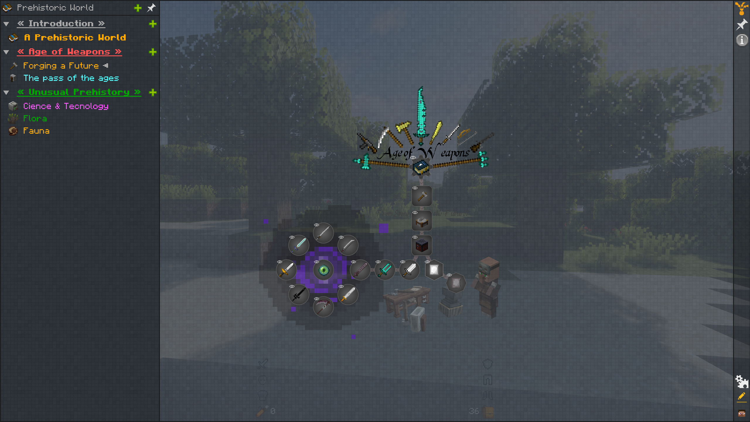Screenshot modpacku Prehistoric World (3/3)