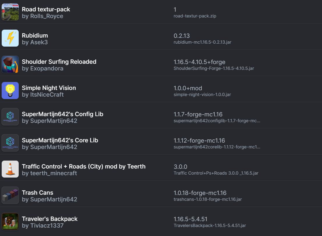 Screenshot des Modpacks CARS AND PLANE (1/3)
