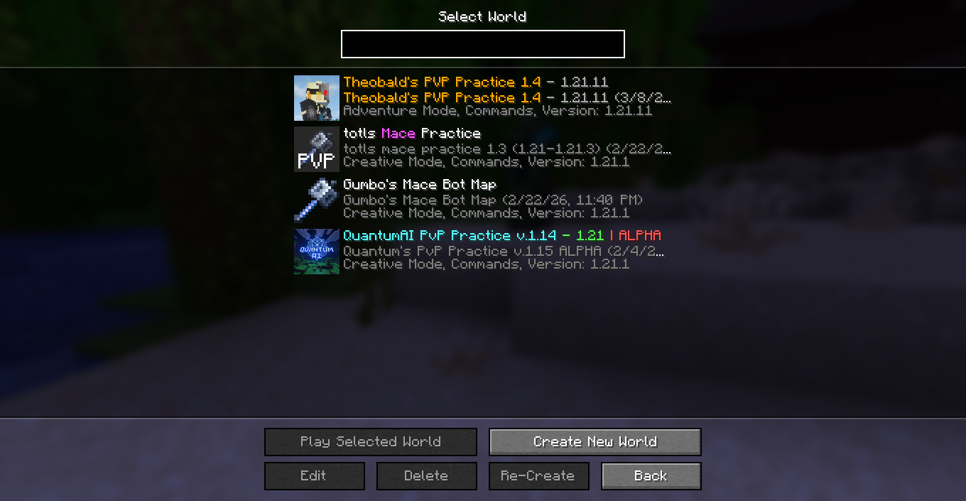 Screenshot des Modpacks FlareFryze PvP+FPS Modpack (2/3)