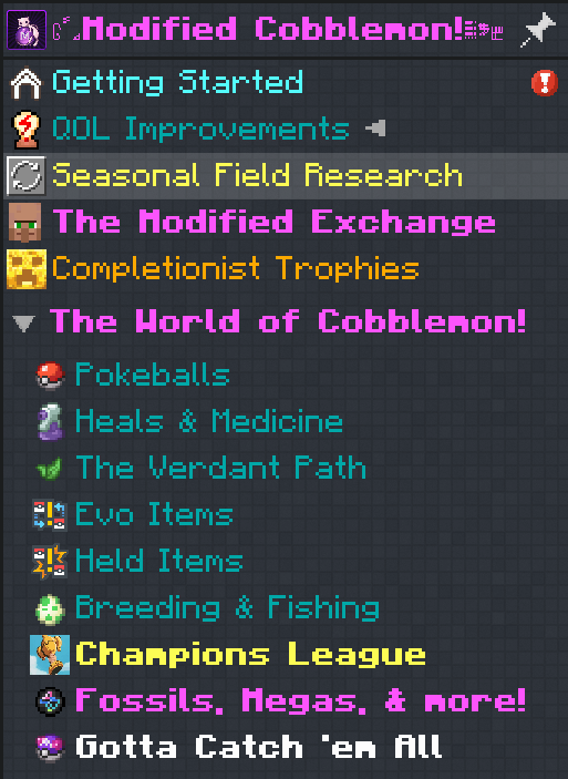 Zrzut ekranu modpacka [MODIFIED] Cobblemon: PLUS (2/3)